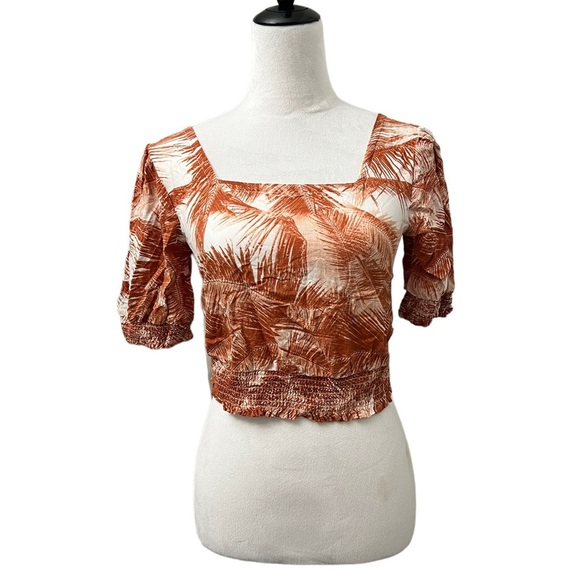 Roxy Medium tropical Crop Top Shirt - Picture 9 of 9